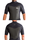 2x2 Tuxe Short Sleeve Chest Zip Steamer