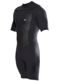 2x2 Tuxe Short Sleeve Chest Zip Springy